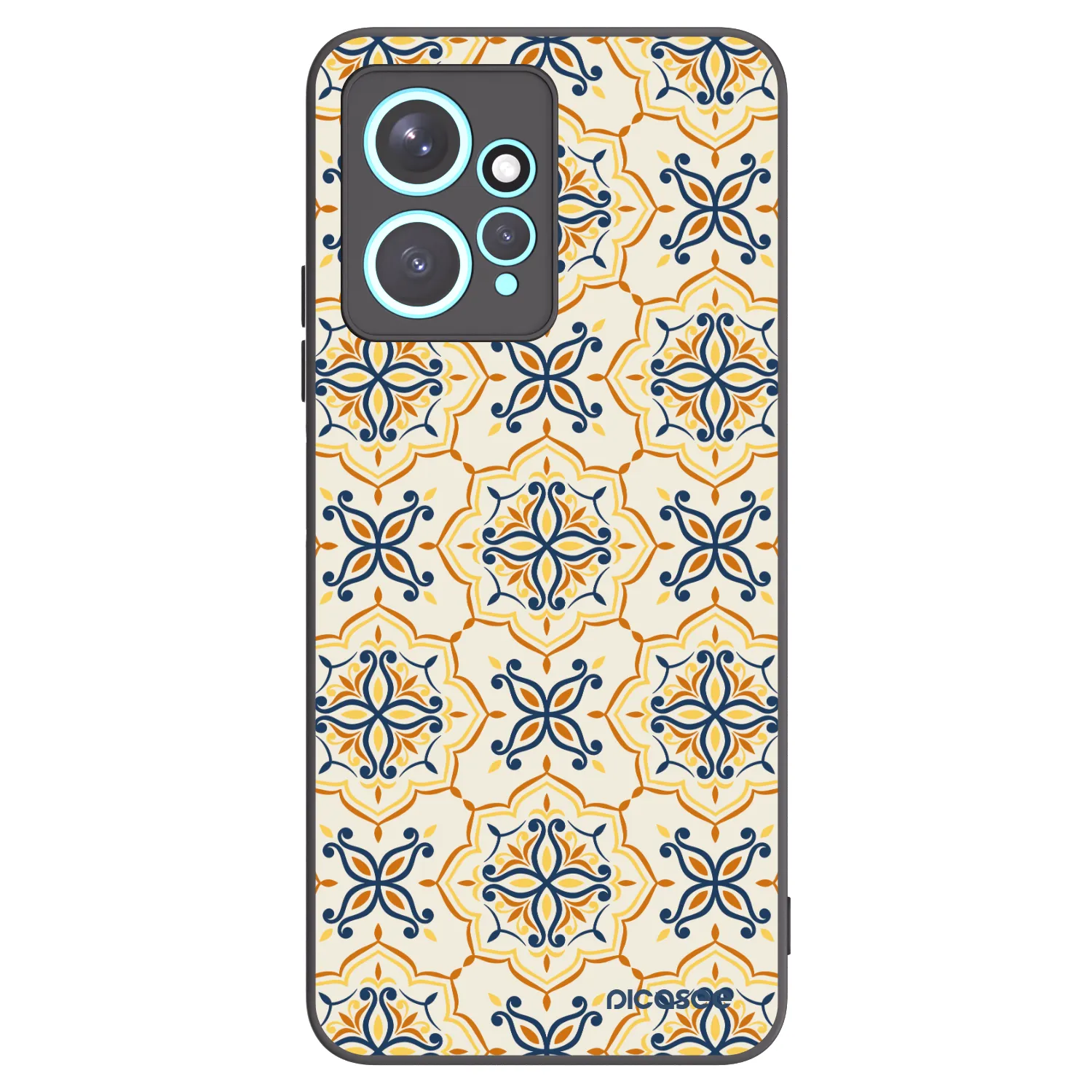Picasee Xiaomi Redmi Note 12 4G Hülle - Schwarzes Silikon - Majolica