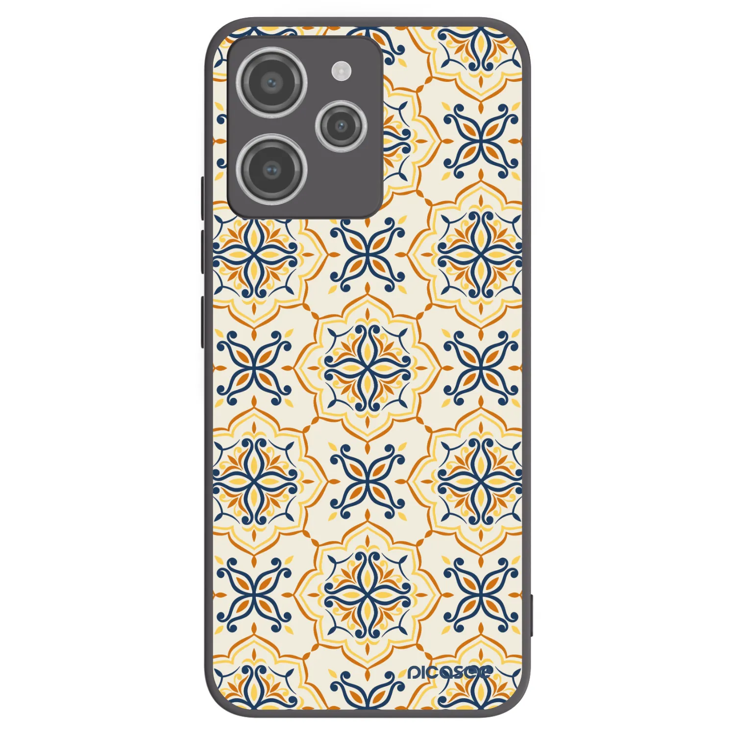 Picasee Xiaomi Redmi 12 4G Hülle - Schwarzes Silikon - Majolica