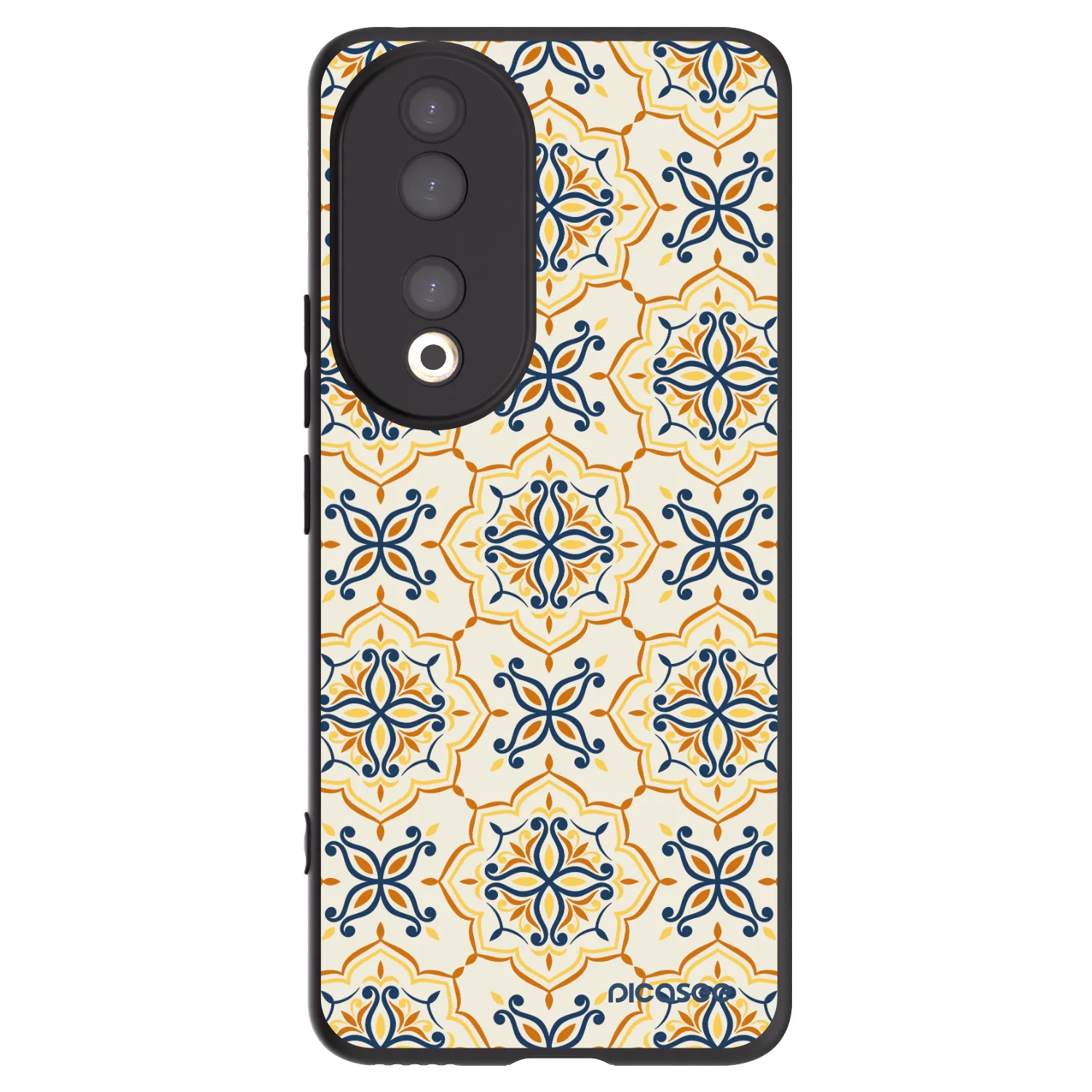 Picasee Honor 90 5G Hülle - Schwarzes Silikon - Majolica