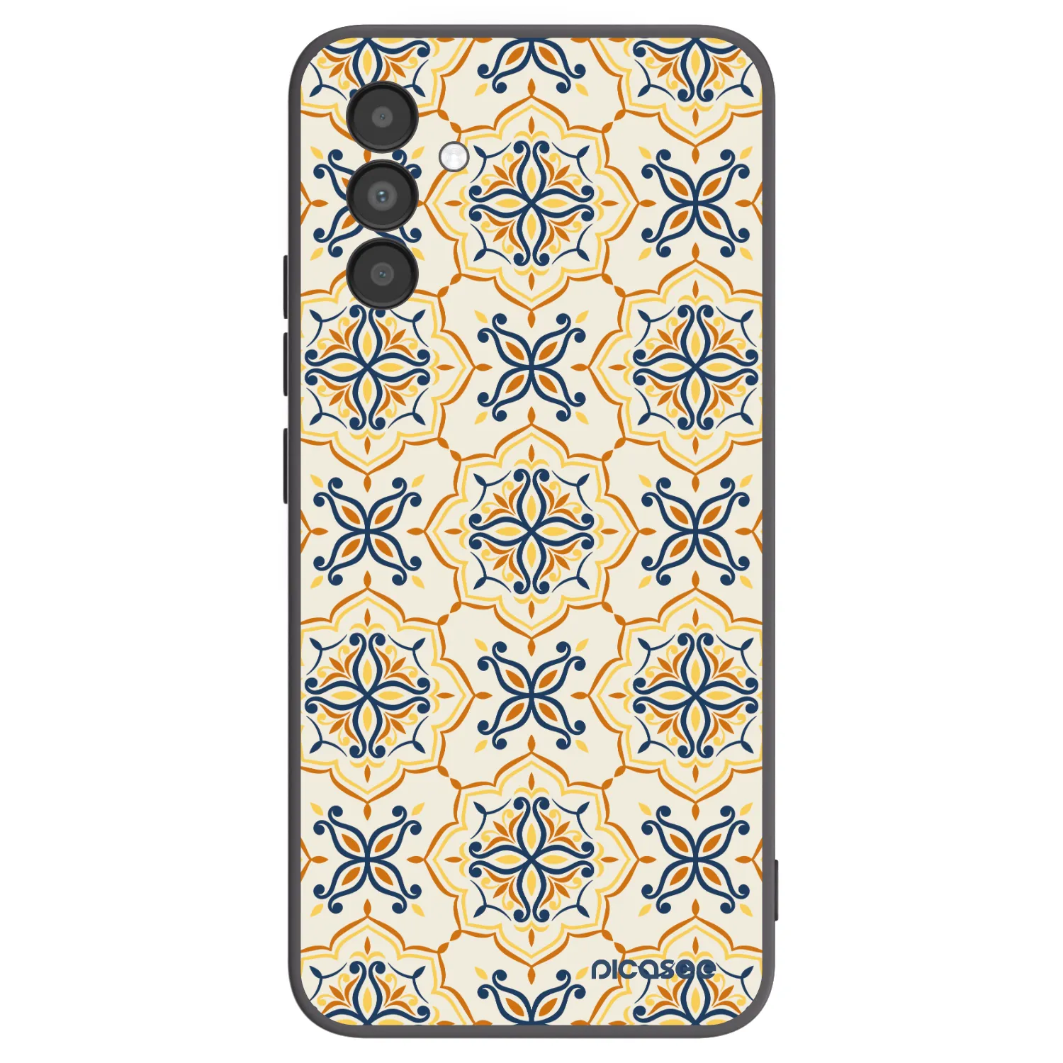 Picasee Samsung Galaxy A04s A047F Hülle - Schwarzes Silikon - Majolica