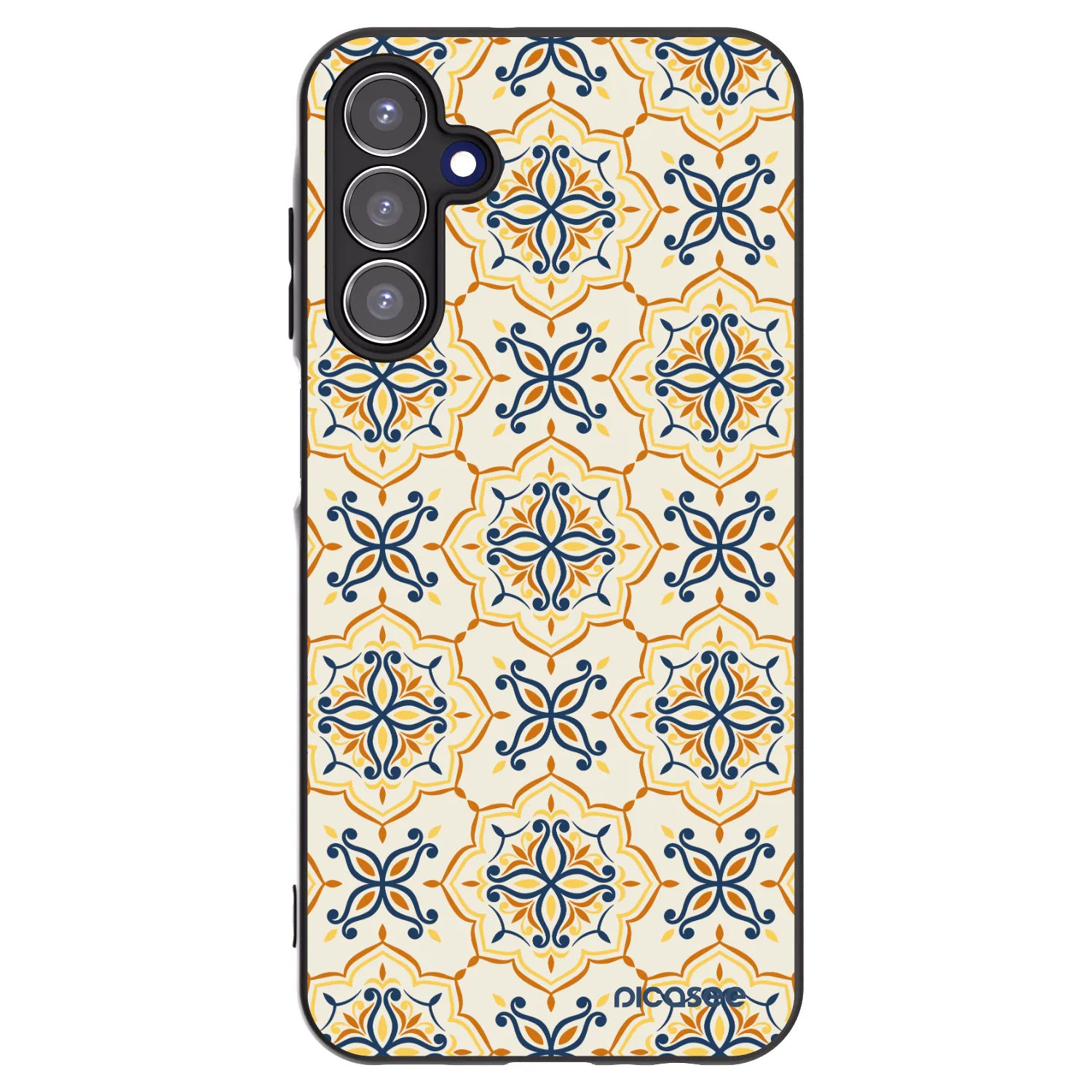 Picasee Samsung Galaxy A15 A155F 4G Hülle - Schwarzes Silikon - Majolica