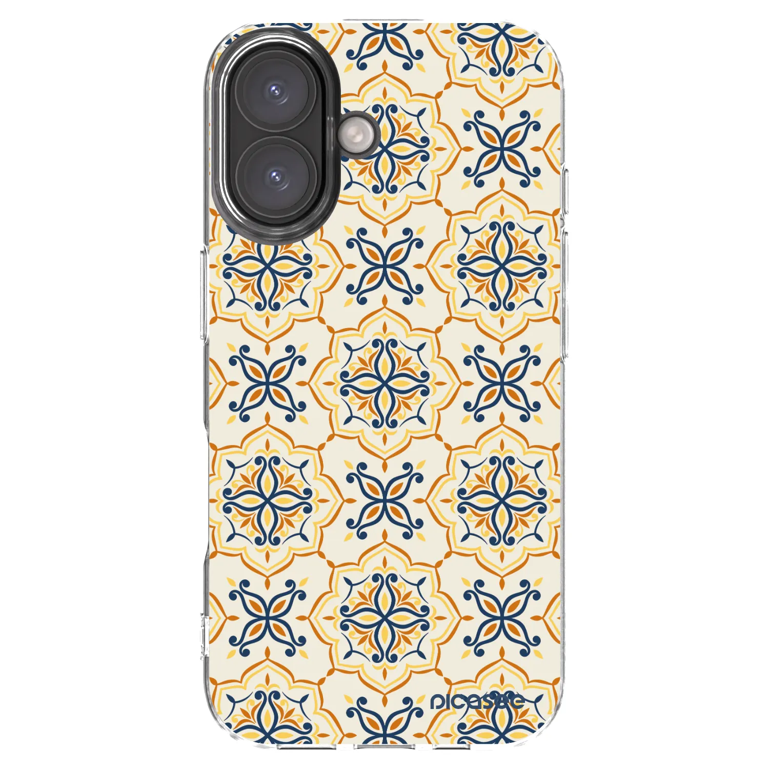 Picasee Apple iPhone 16 Hülle - Transparentes Silikon - Majolica