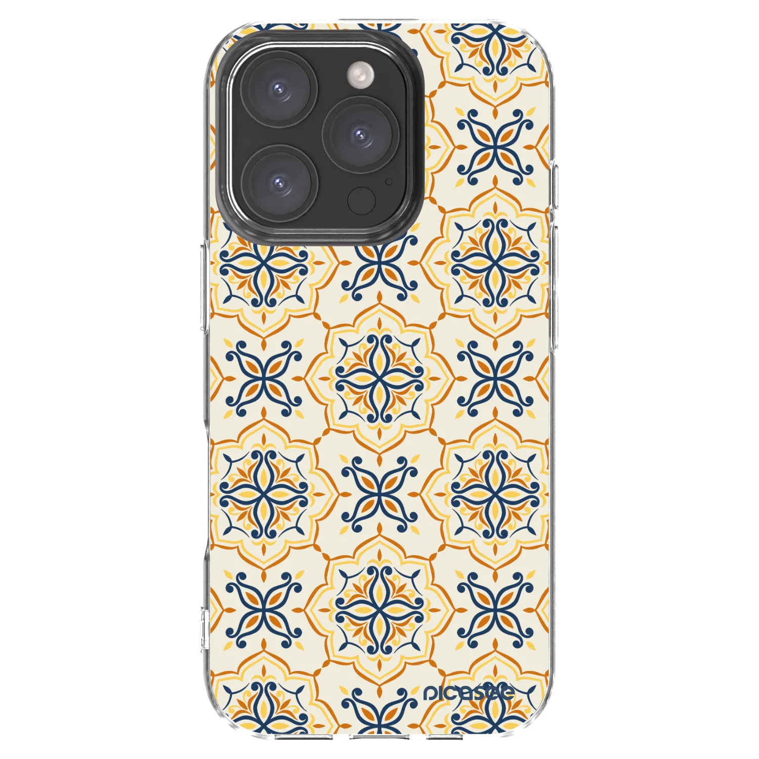 Picasee Apple iPhone 16 Pro Hülle - Transparentes Silikon - Majolica