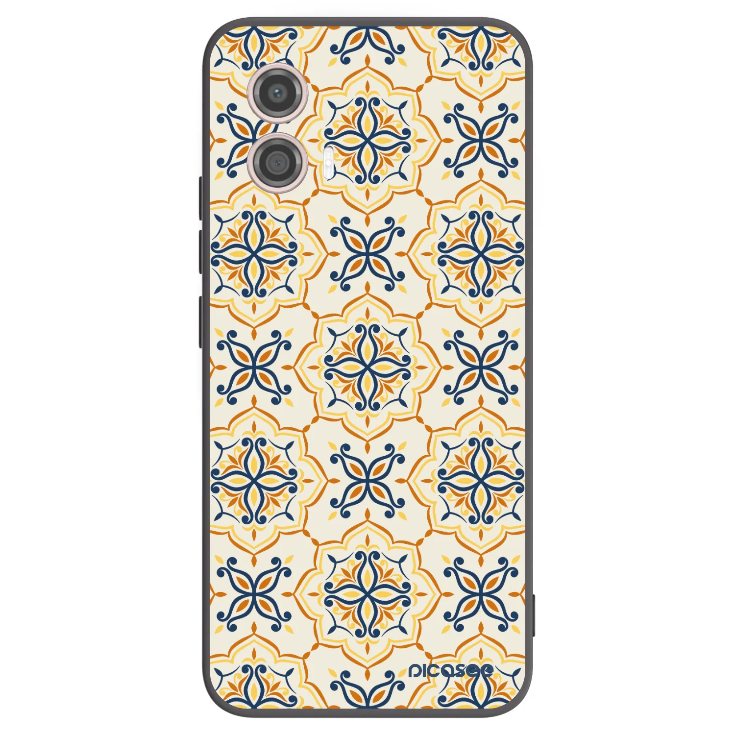 Picasee Motorola Moto G53 5G Hülle - Schwarzes Silikon - Majolica