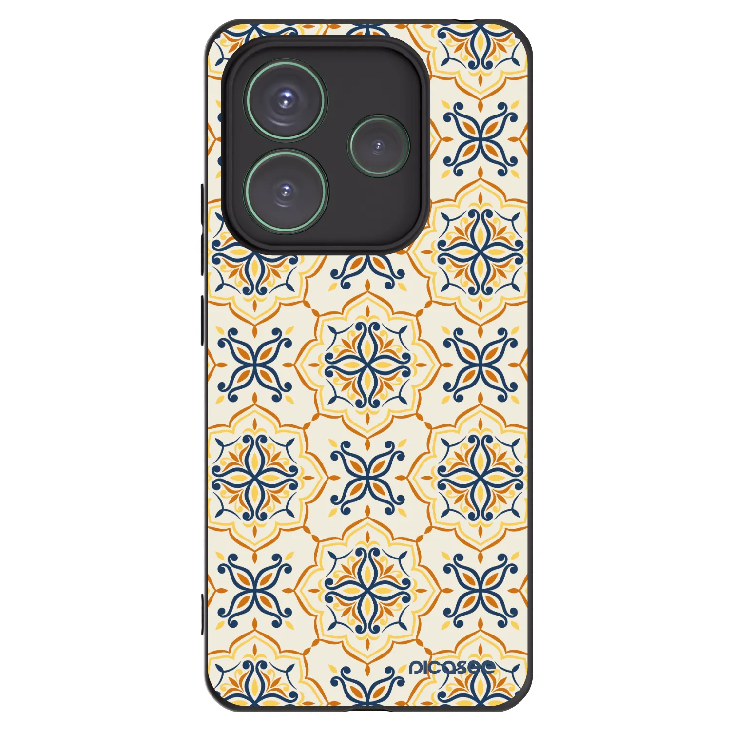 Picasee Xiaomi Redmi Note 14 5G Hülle - Schwarzes Silikon - Majolica