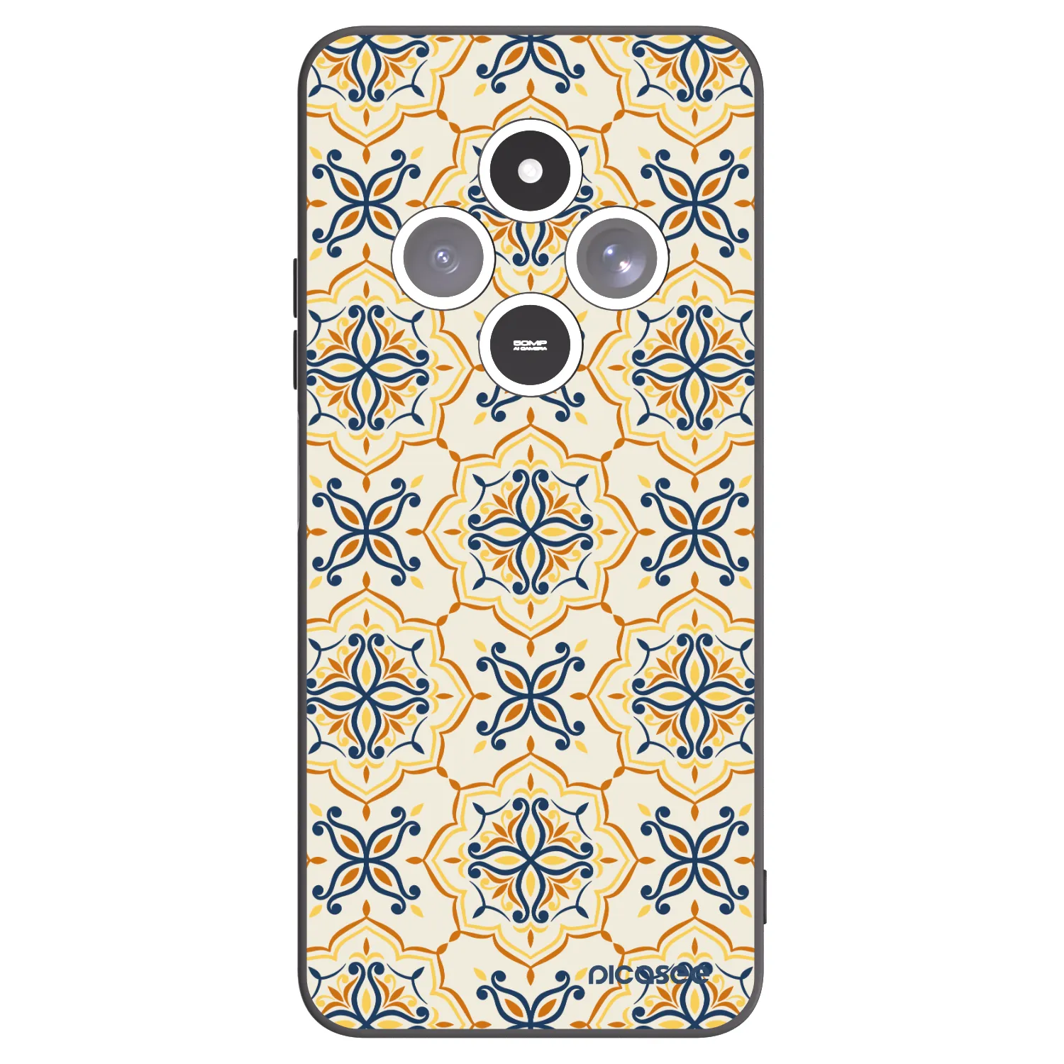 Picasee Xiaomi Redmi 14C Hülle - Schwarzes Silikon - Majolica
