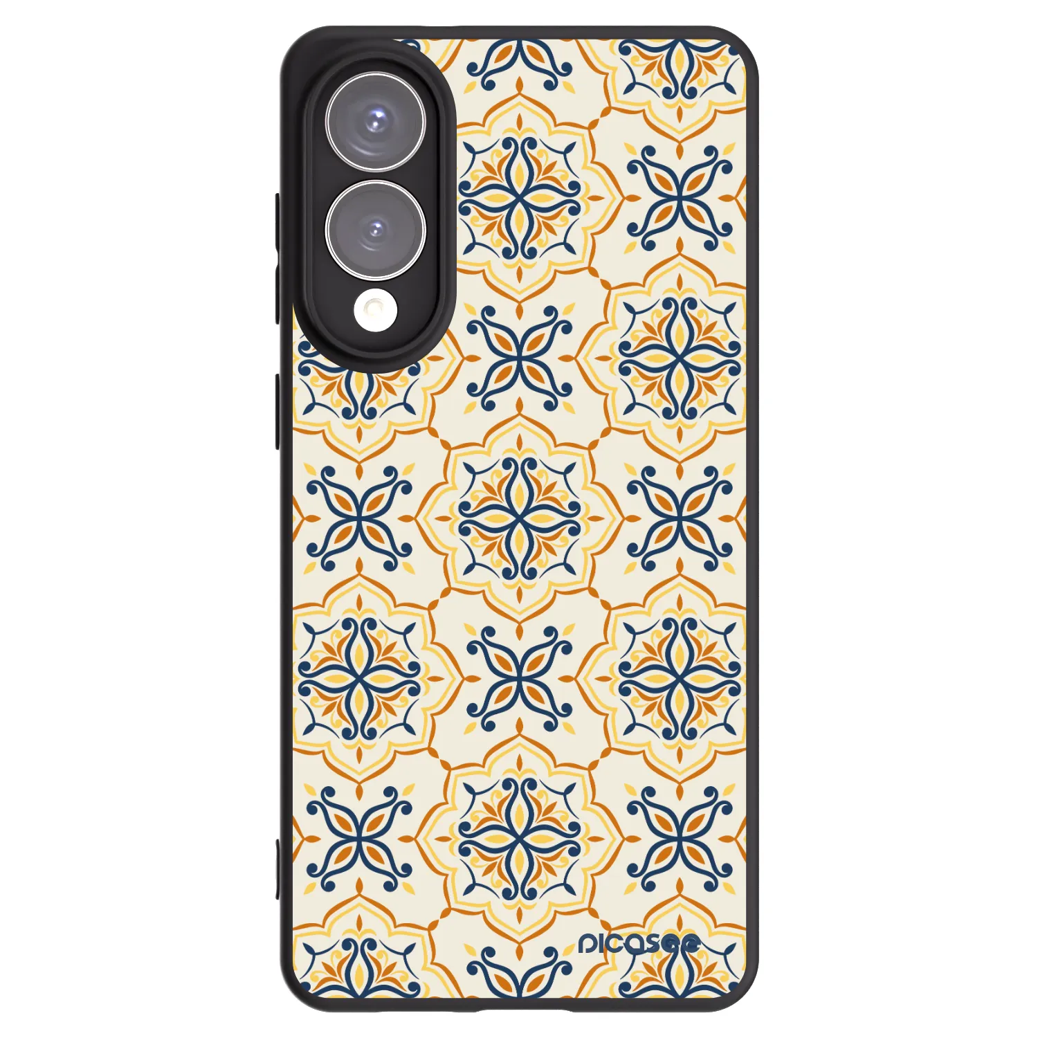 Picasee Samsung Galaxy S25 Edge 5G Hülle - Schwarzes Silikon - Majolica