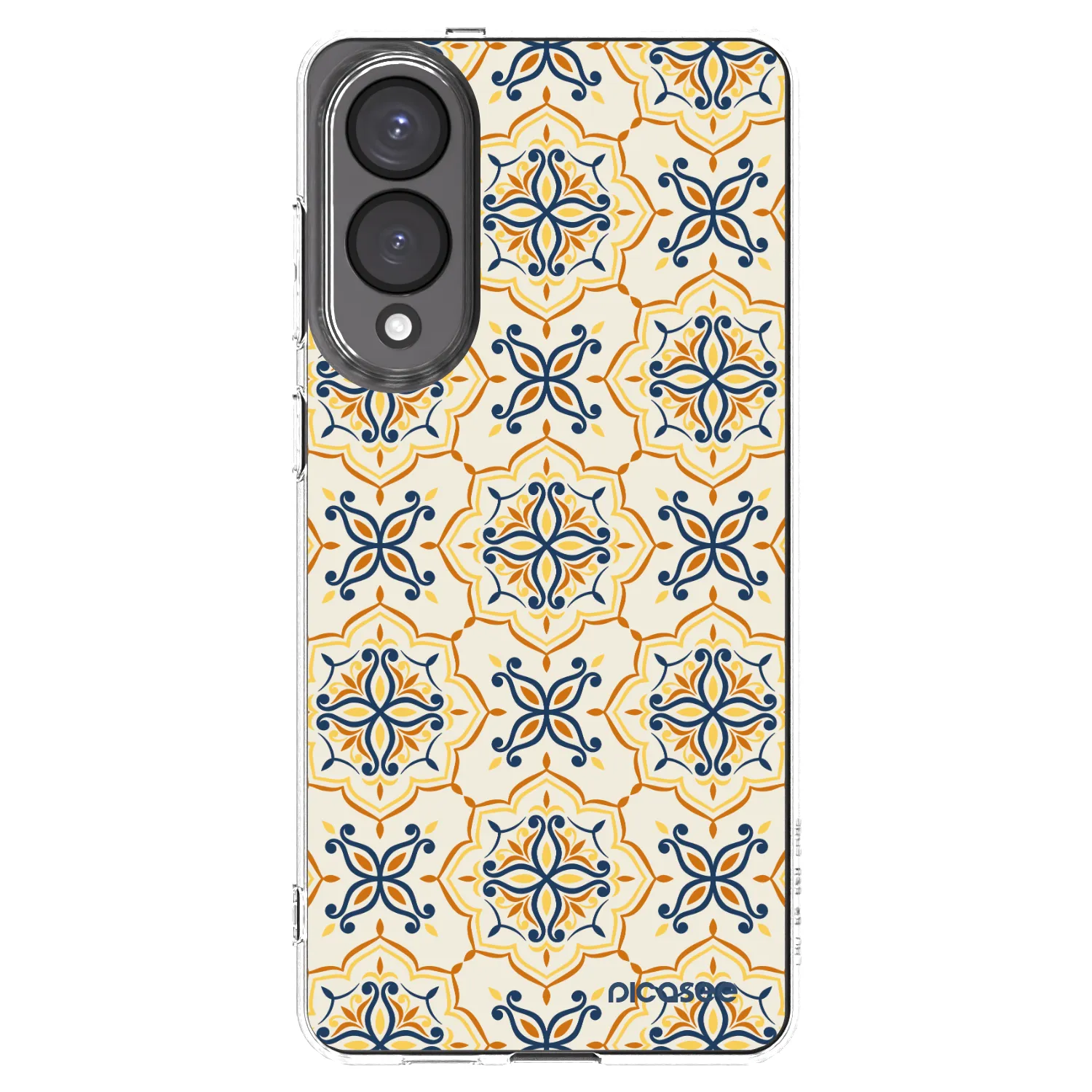 Picasee Samsung Galaxy S25 Edge 5G Hülle - Transparentes Silikon - Majolica
