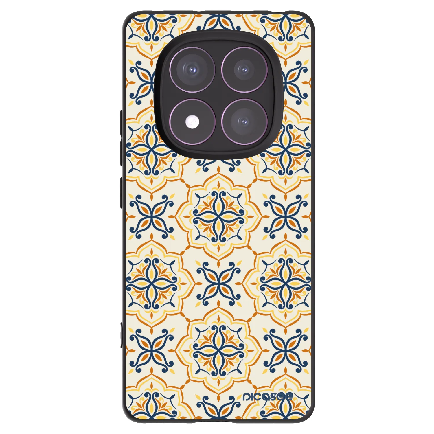 Picasee Xiaomi Redmi Note 14 Pro 4G Hülle - Schwarzes Silikon - Majolica