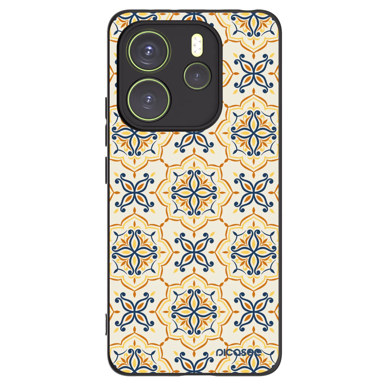 Picasee Xiaomi Redmi Note 14 4G Hülle - Schwarzes Silikon - Majolica