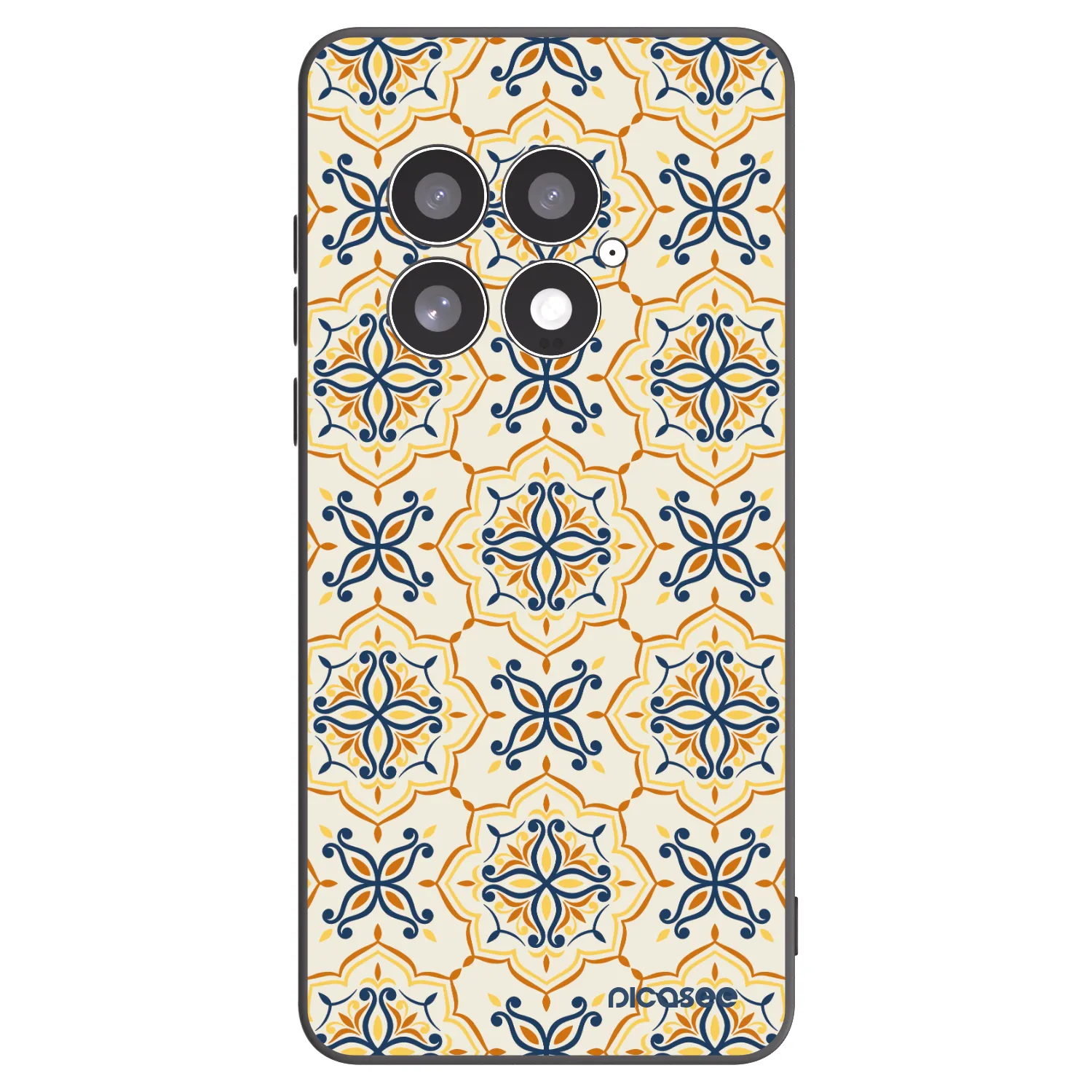 Picasee OnePlus 13 5G Hülle - Schwarzes Silikon - Majolica