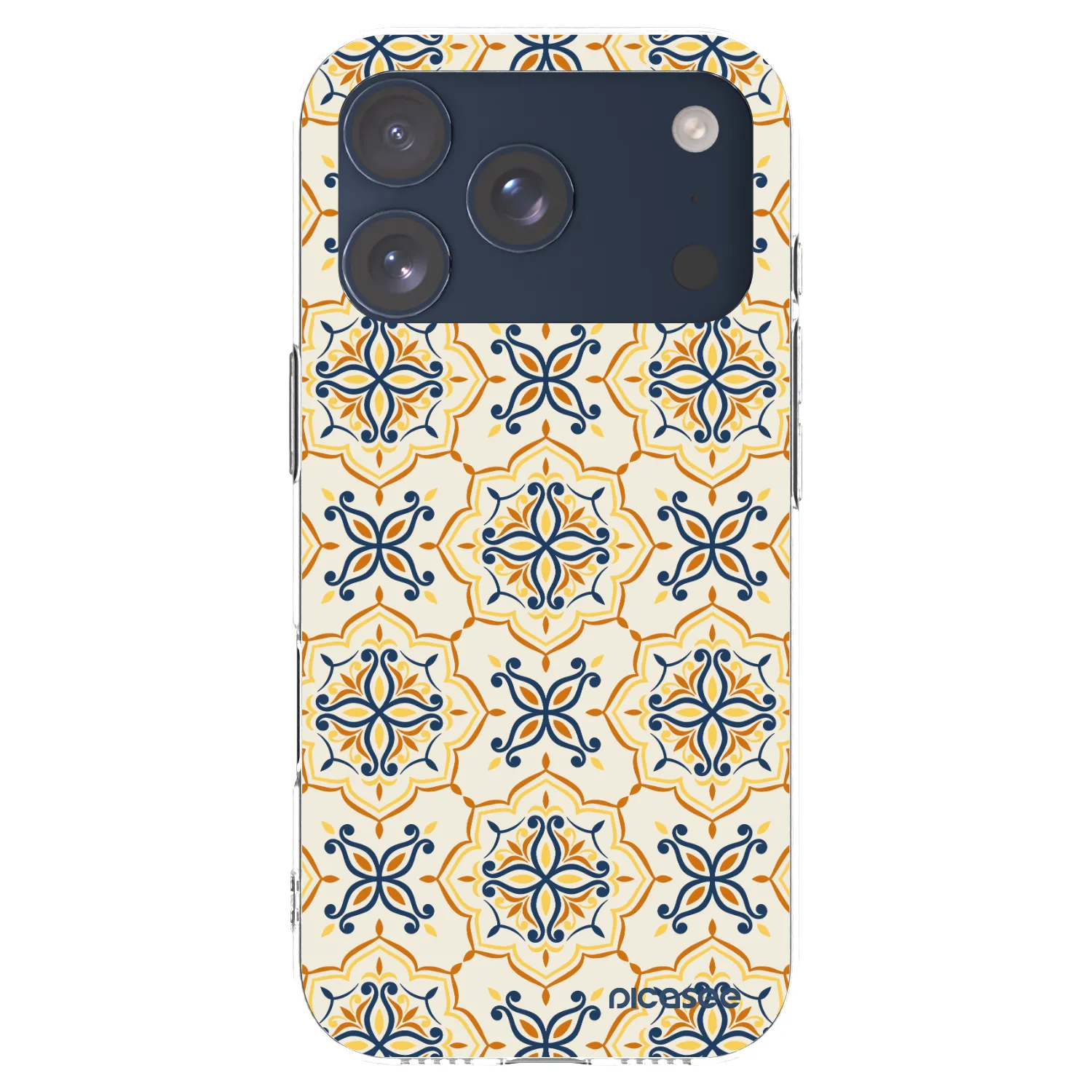 Picasee Apple iPhone 17 Pro Hülle - Transparentes Silikon - Majolica