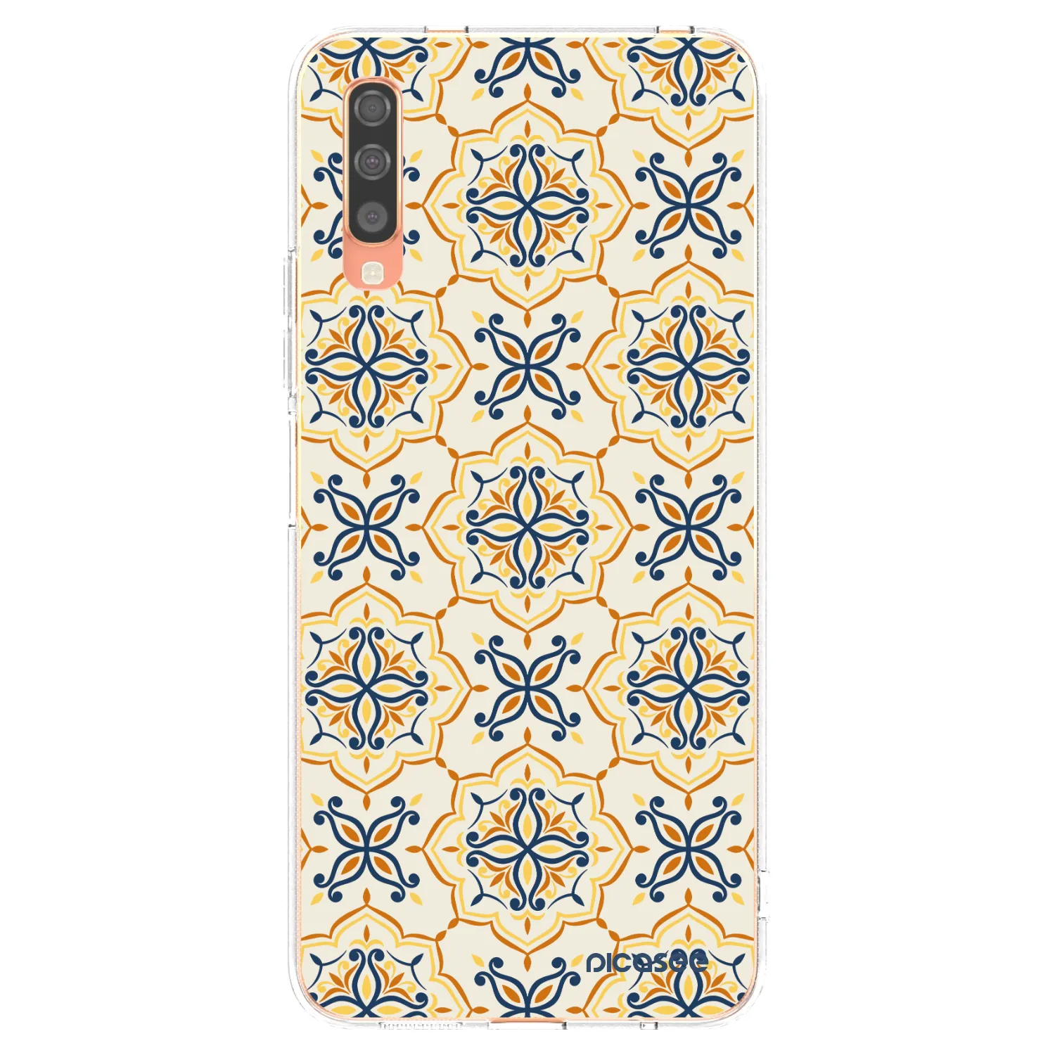 Picasee Samsung Galaxy A70 A705F Hülle - Transparentes Silikon - Majolica