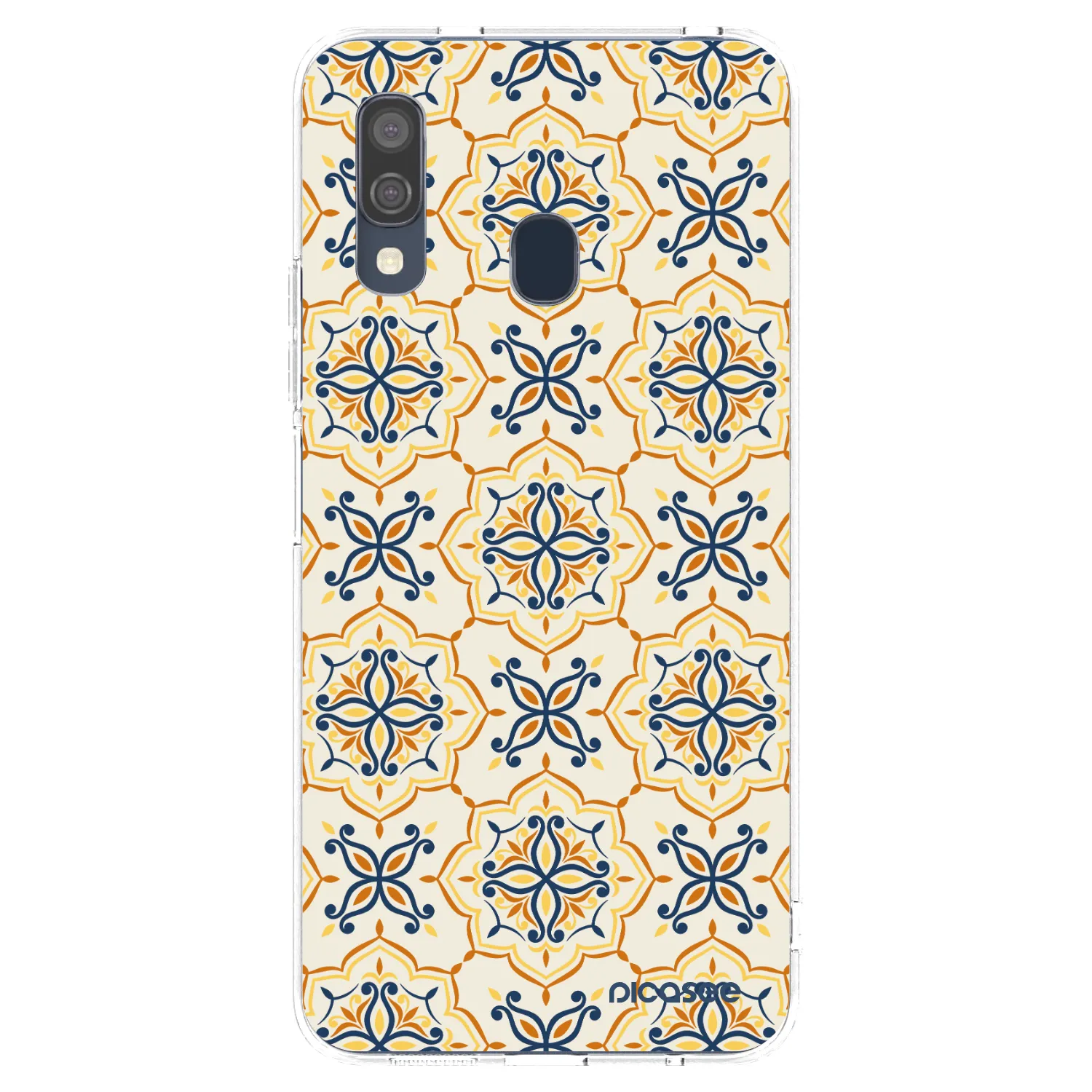 Picasee Samsung Galaxy A40 A405F Hülle - Transparentes Silikon - Majolica