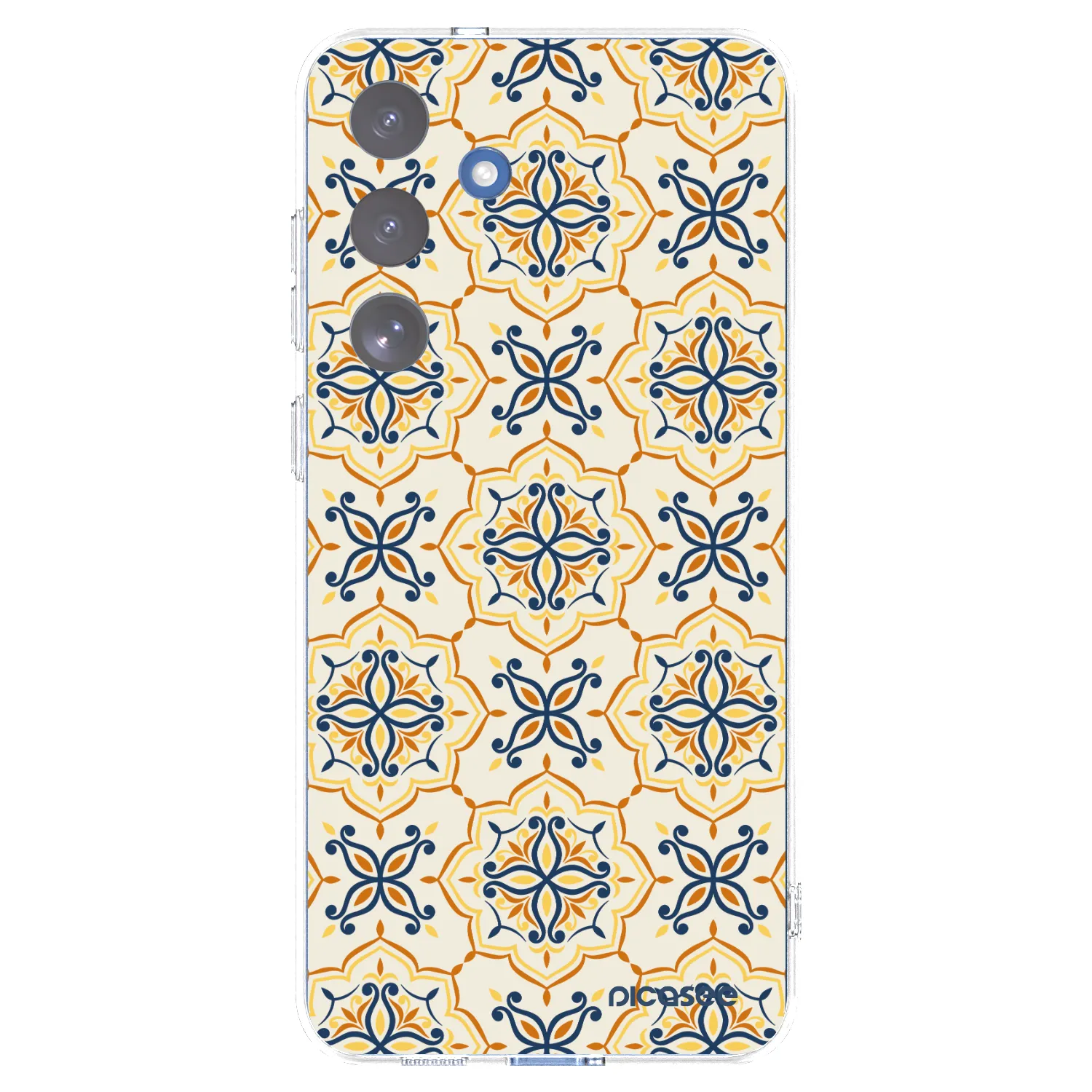 Picasee Samsung Galaxy S25 FE 5G Hülle - Transparentes Silikon - Majolica