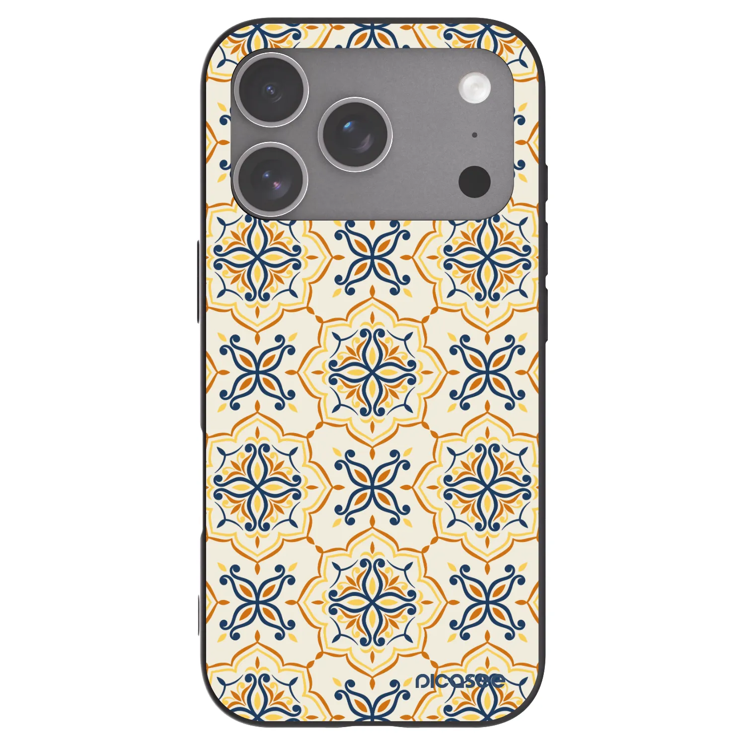 Picasee Apple iPhone 18 Pro Hülle - Schwarzes Silikon - Majolica