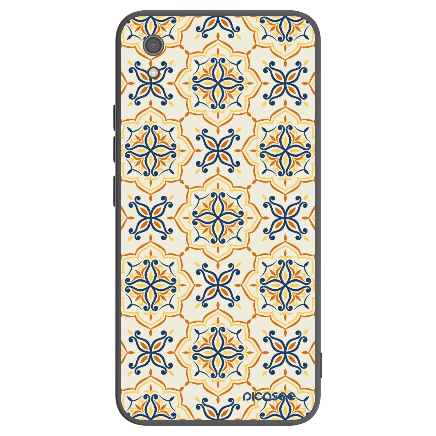 Picasee Xiaomi Redmi 7A Hülle - Schwarzes Silikon - Majolica