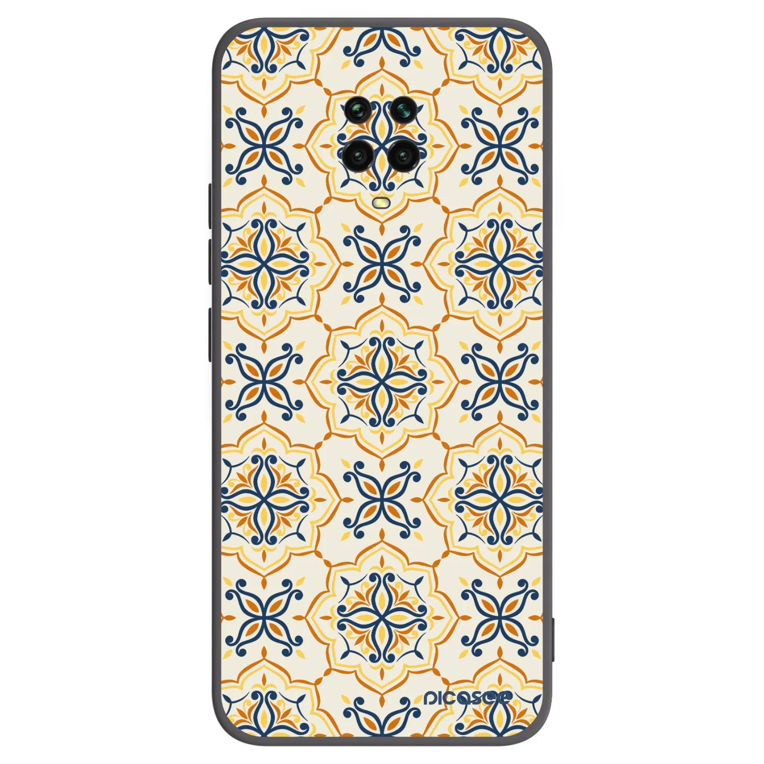 Picasee Xiaomi Redmi Note 9S Hülle - Schwarzes Silikon - Majolica