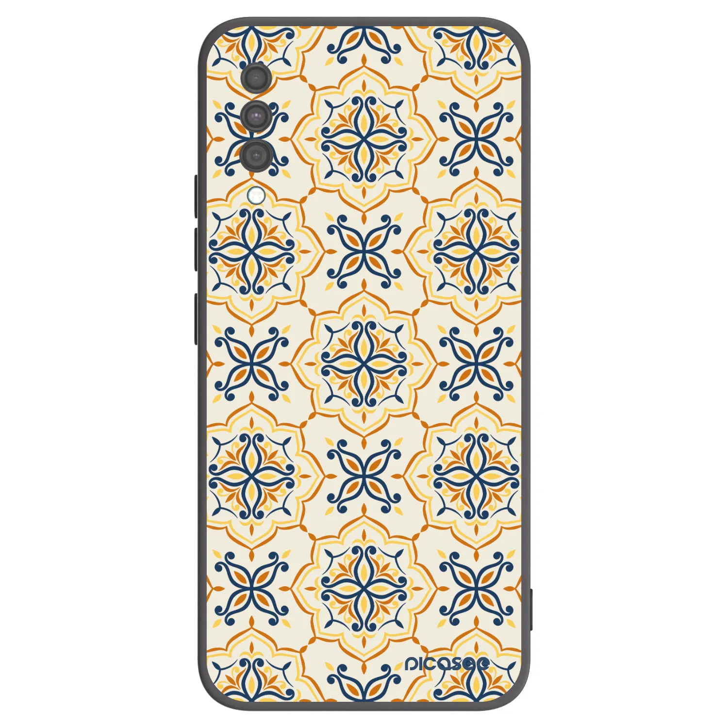 Picasee Samsung Galaxy A30s A307F Hülle - Schwarzes Silikon - Majolica