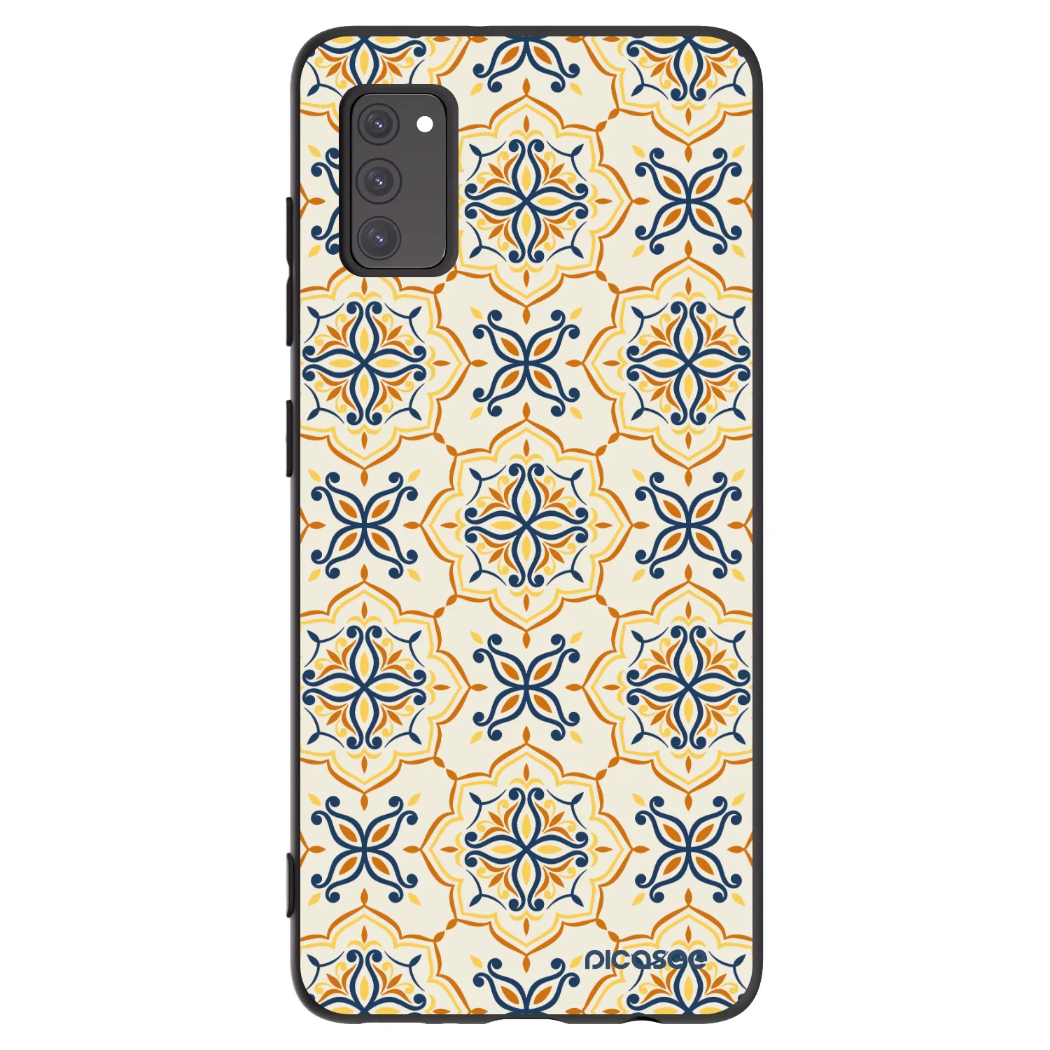 Picasee Samsung Galaxy A41 A415F Hülle - Schwarzes Silikon - Majolica