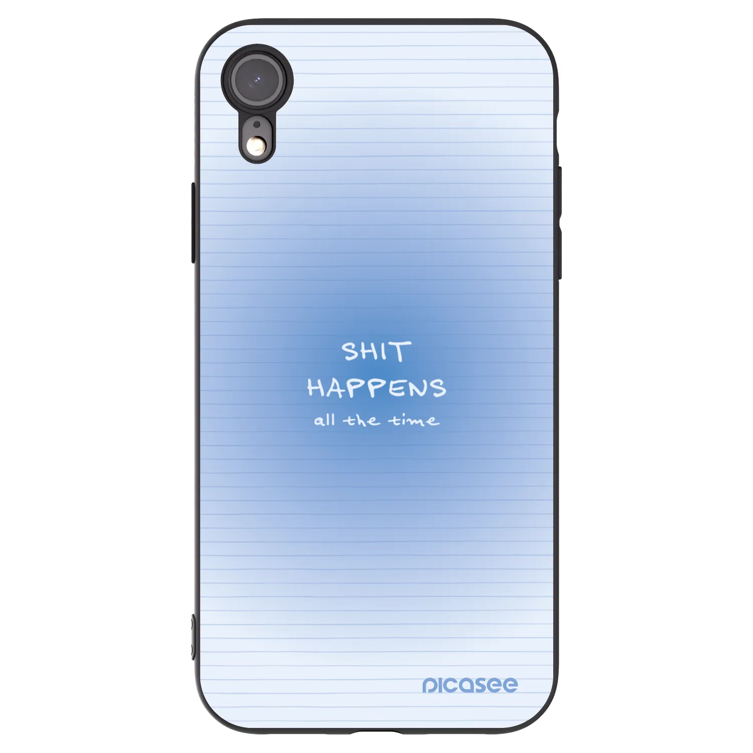 Picasee Apple iPhone XR Hülle - Schwarzes Silikon - Oops Memo