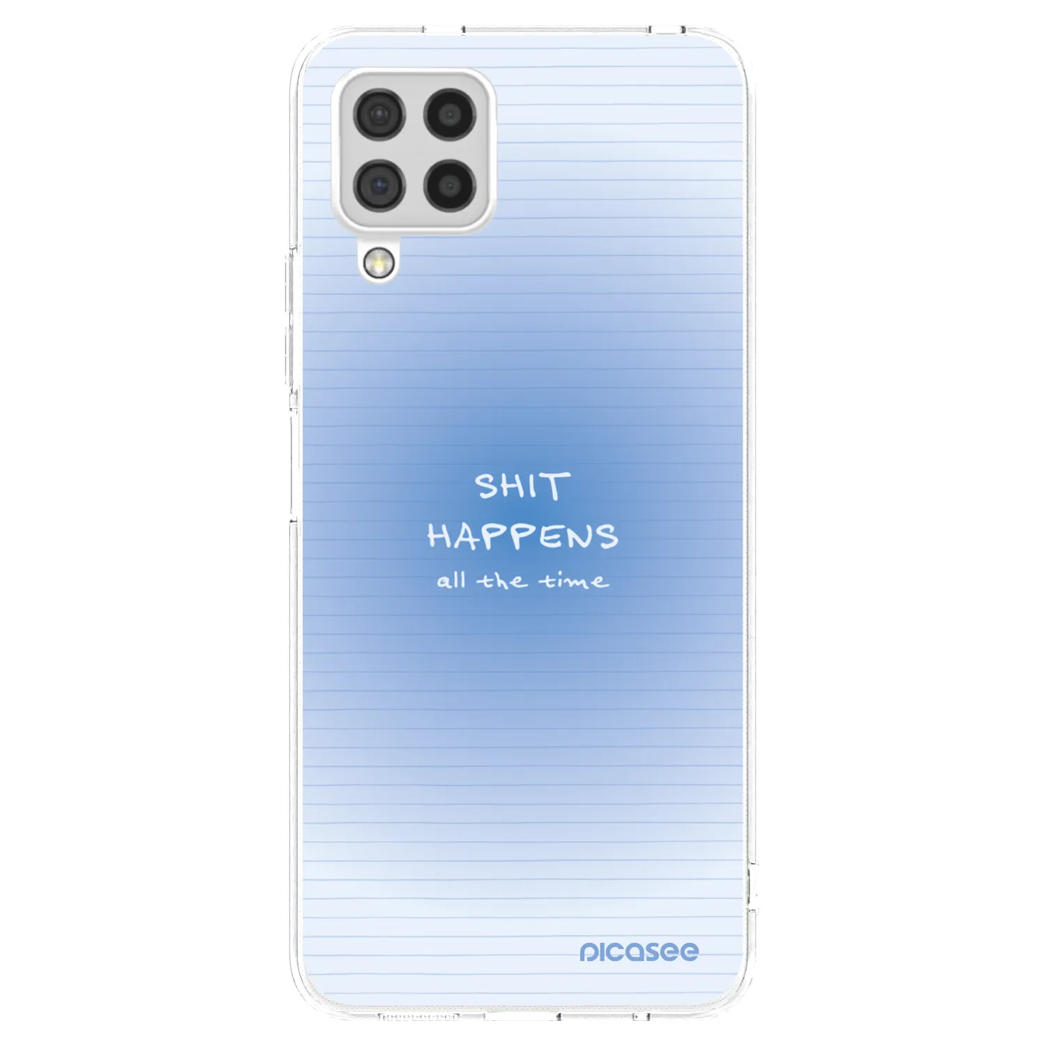 Picasee Samsung Galaxy A22 A225F 4G Hülle - Transparentes Silikon - Oops Memo