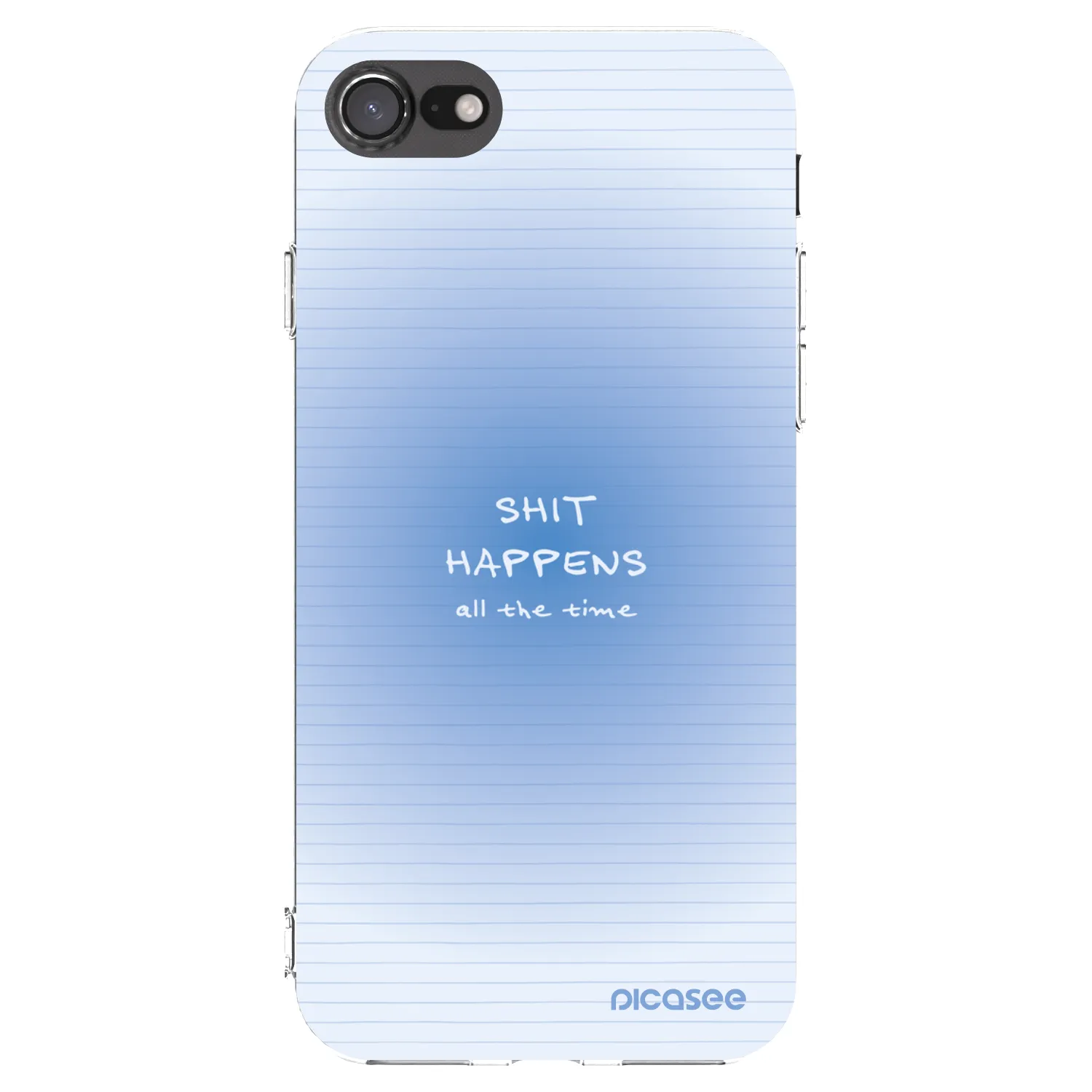 Picasee Apple iPhone SE 2022 Hülle - Transparentes Silikon - Oops Memo