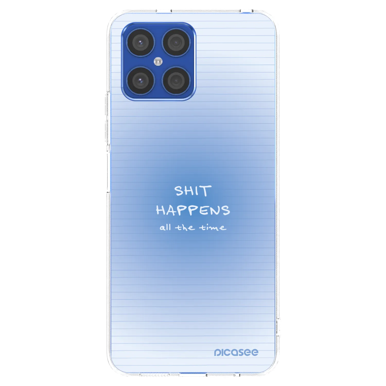 Picasee Honor X8 4G Hülle - Transparentes Silikon - Oops Memo