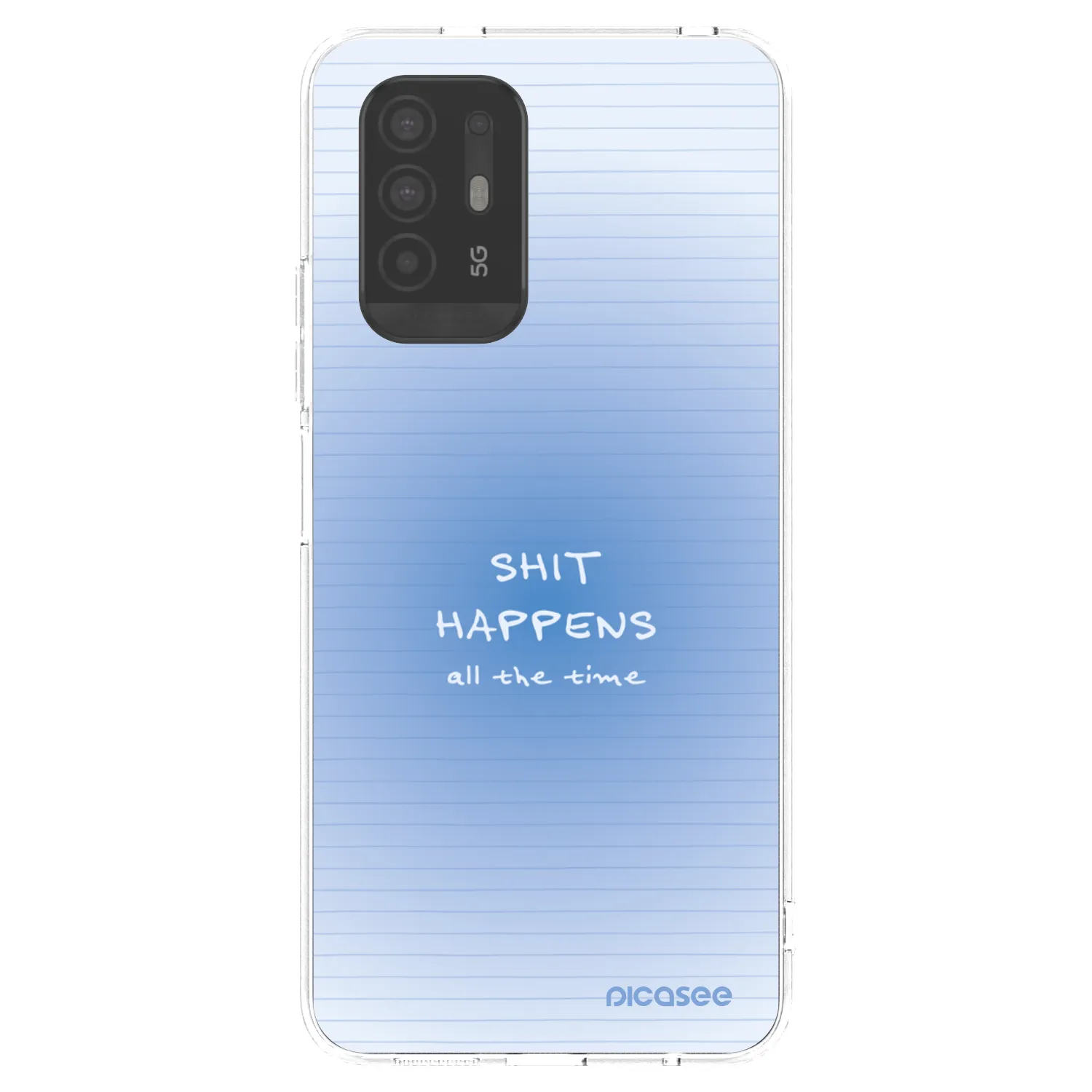 Picasee OPPO A94 5G Hülle - Transparentes Silikon - Oops Memo