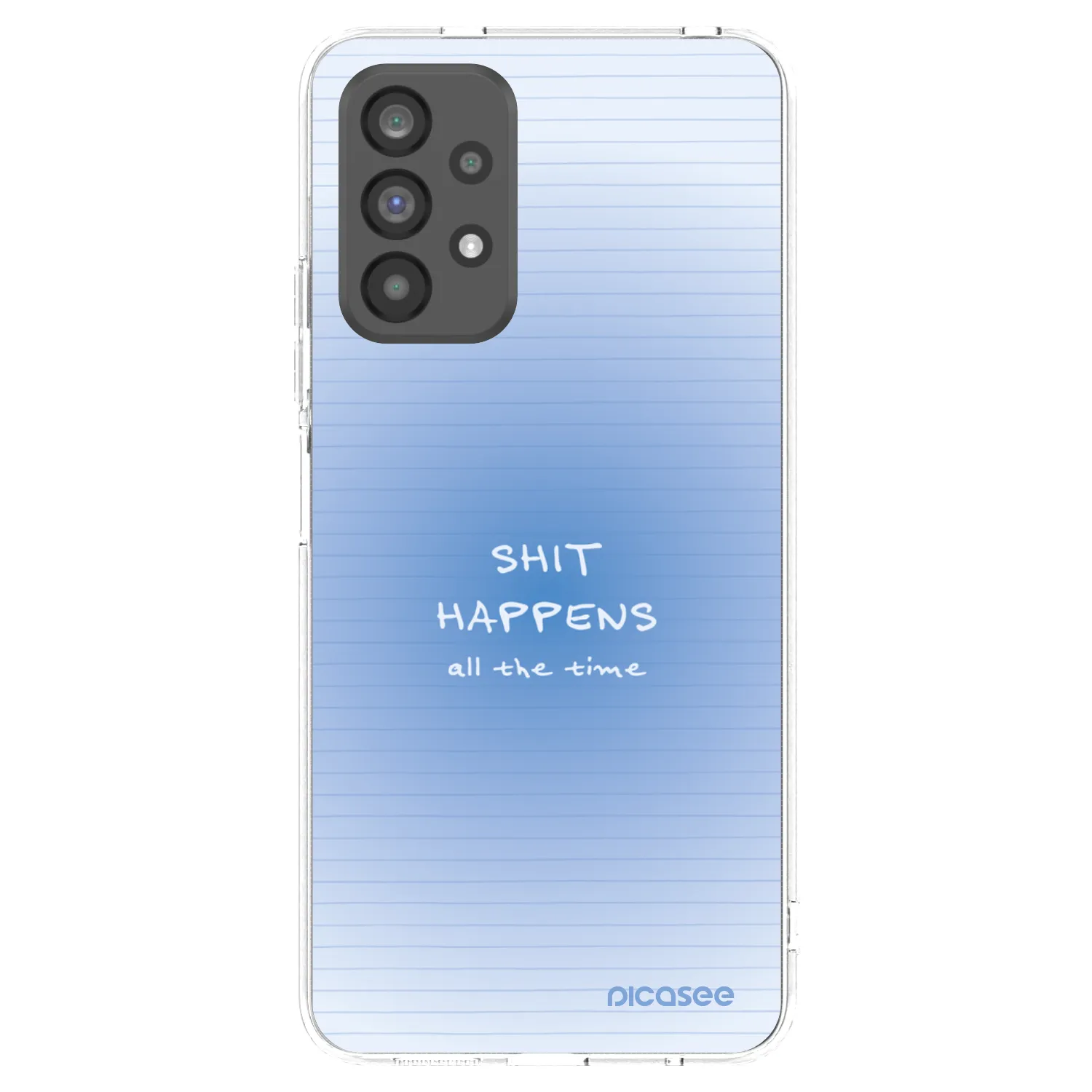Picasee Samsung Galaxy A73 5G Hülle - Transparentes Silikon - Oops Memo