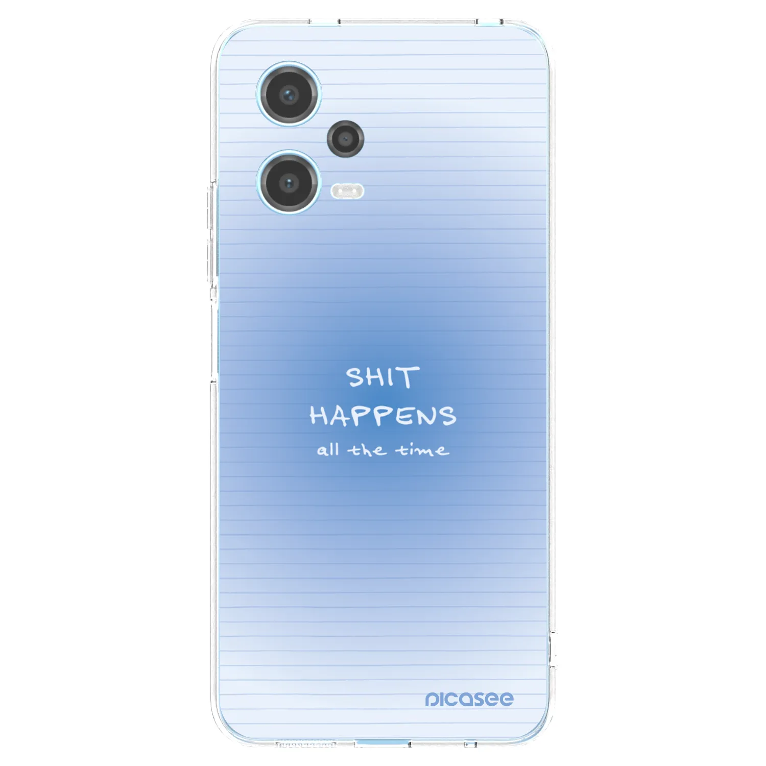 Picasee Xiaomi Redmi Note 12 5G Hülle - Transparentes Silikon - Oops Memo