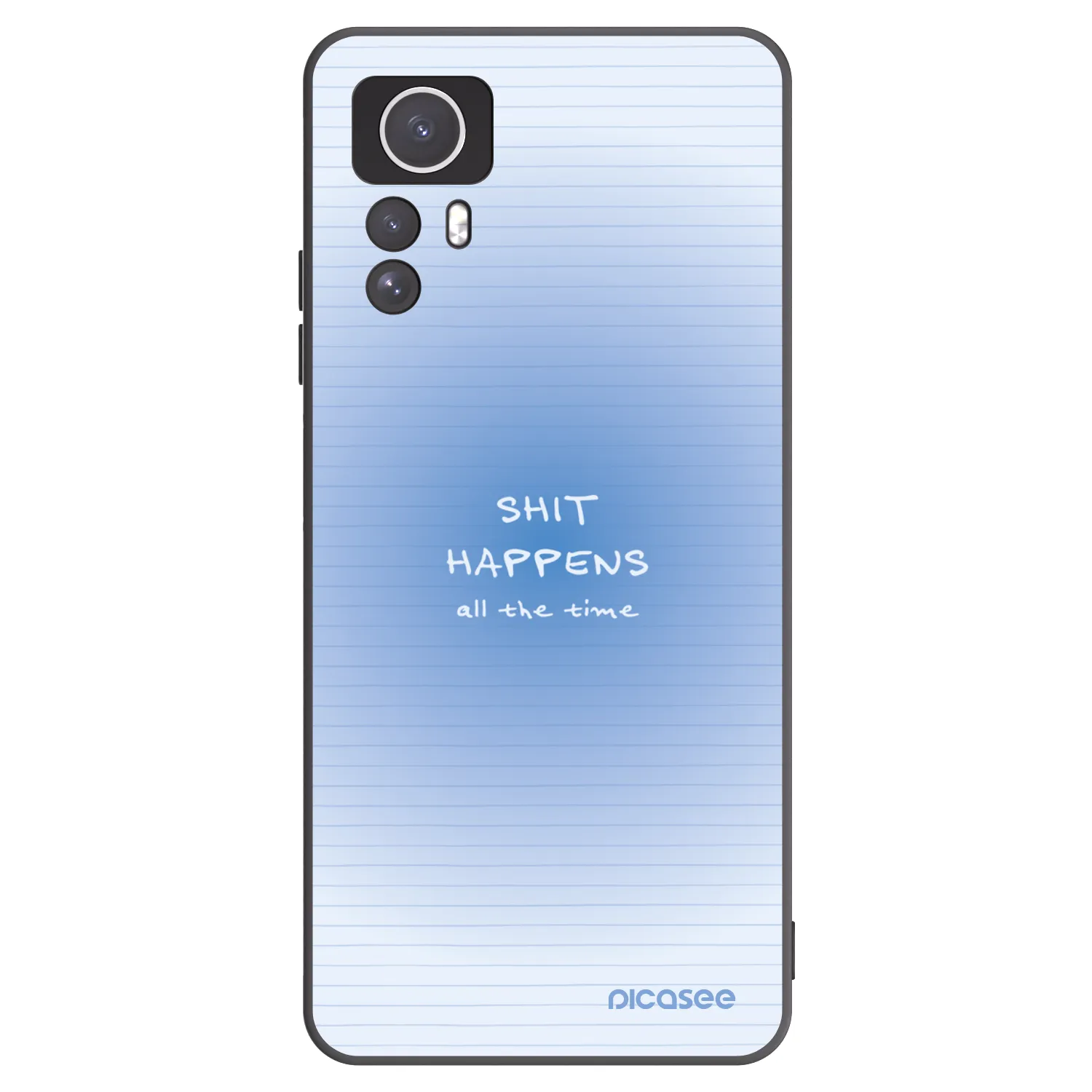 Picasee Xiaomi Redmi Note 12S Hülle - Schwarzes Silikon - Oops Memo