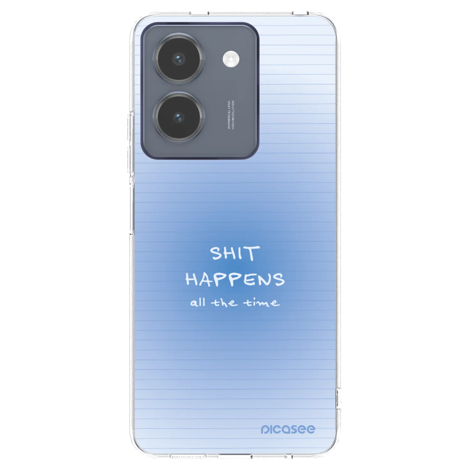 Picasee Vivo Y36 4G Hülle - Transparentes Silikon - Oops Memo
