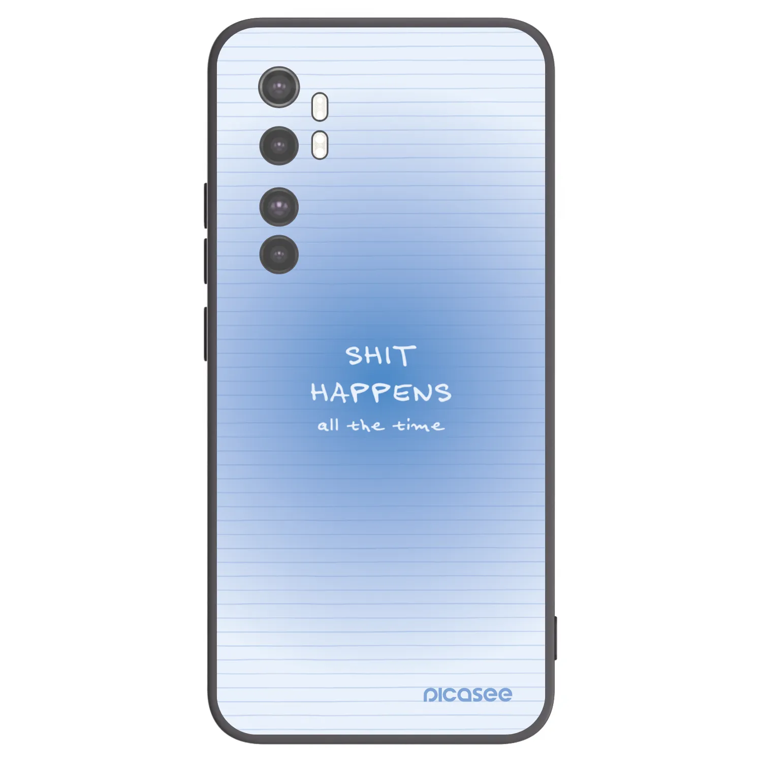 Picasee Xiaomi Mi Note 10 Lite Hülle - Schwarzes Silikon - Oops Memo
