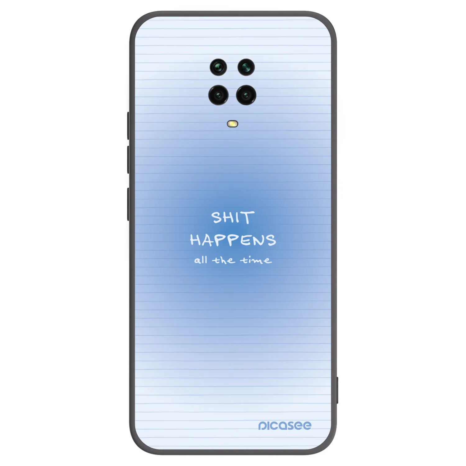 Picasee Xiaomi Redmi Note 9S Hülle - Schwarzes Silikon - Oops Memo