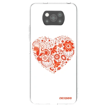 Picasee Xiaomi Poco X3 Pro Hülle - Schwarzes Silikon - Großes Herz