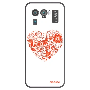 Picasee Xiaomi Mi 11 Ultra Hülle - Schwarzes Silikon - Großes Herz