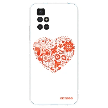 Picasee Xiaomi Redmi 10 Hülle - Transparentes Silikon - Großes Herz