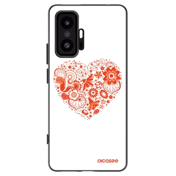Picasee Xiaomi 11T Hülle - Schwarzes Silikon - Großes Herz