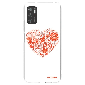 Picasee Xiaomi Poco M3 Pro 5G Hülle - Transparentes Silikon - Großes Herz