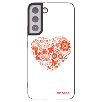 Picasee Samsung Galaxy S22+ 5G Hülle - Schwarzes Silikon - Großes Herz