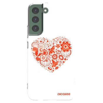 Picasee Samsung Galaxy S22+ 5G Hülle - Transparentes Silikon - Großes Herz