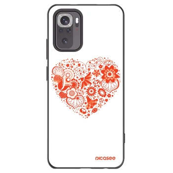 Picasee Xiaomi Redmi Note 11S 4G Hülle - Schwarzes Silikon - Großes Herz