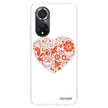Picasee Huawei Nova 9 SE Hülle - Transparentes Silikon - Großes Herz