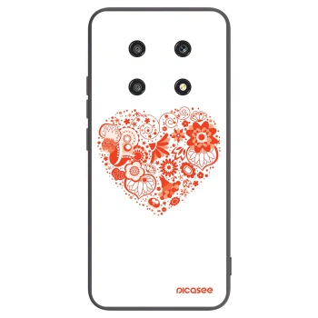 Picasee Honor Magic4 Lite 5G Hülle - Schwarzes Silikon - Großes Herz