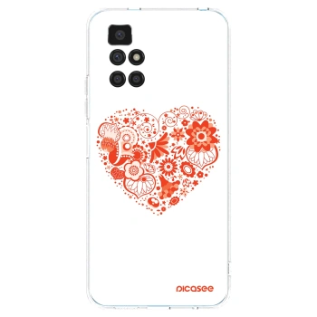 Picasee Xiaomi Redmi 10 (2022) Hülle - Transparentes Silikon - Großes Herz