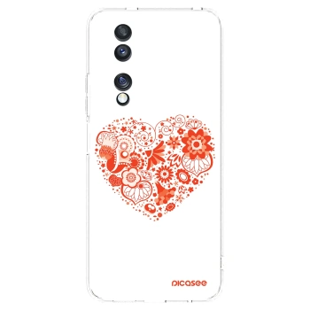 Picasee Honor 70 Hülle - Transparentes Silikon - Großes Herz