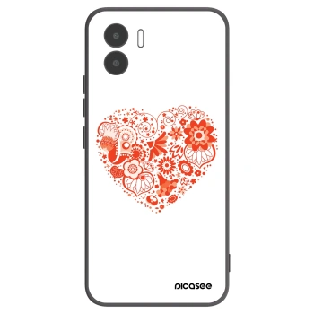 Picasee Xiaomi Redmi A1 Hülle - Schwarzes Silikon - Großes Herz