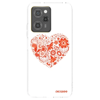 Picasee Xiaomi Poco X5 Pro Hülle - Transparentes Silikon - Großes Herz
