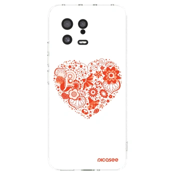 Picasee Xiaomi 13 Hülle - Transparentes Silikon - Großes Herz